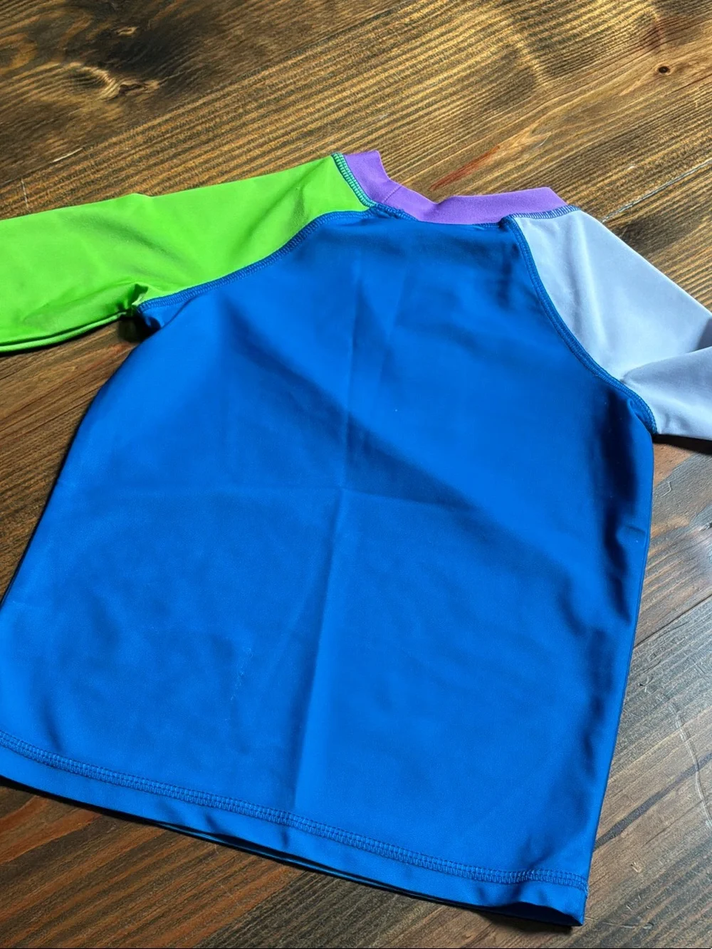 Disney Multicolor Buzz & Woody Long Sleeve Tee - Blue, Green, Purple, White